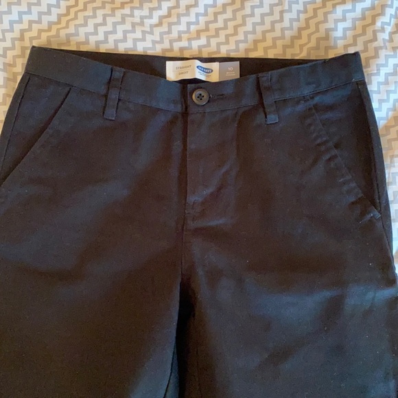 Old Navy Straight Leg Adjustable Black Pants Boys Size 10 - Picture 3 of 9